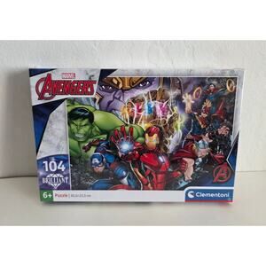 Marvel Avengers Clementoni 104 Pc Puzzle Brilliant Series New Sealed